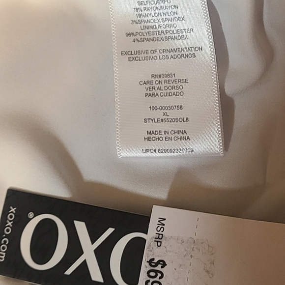 XOXO Juniors Classic Stylish Women's Navy Blazer NWT Padded Shoulders XL Lined - Picture 5 of 12